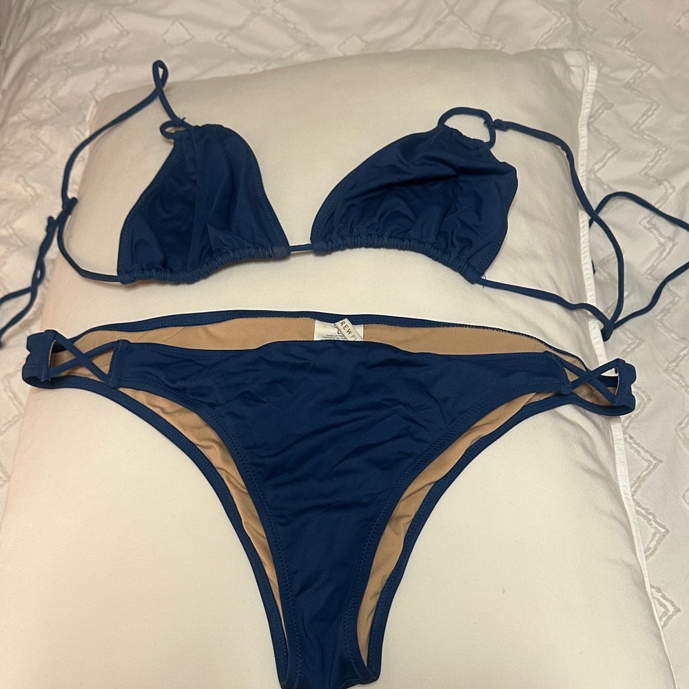 J. Crew Deep Blue Bikini Set